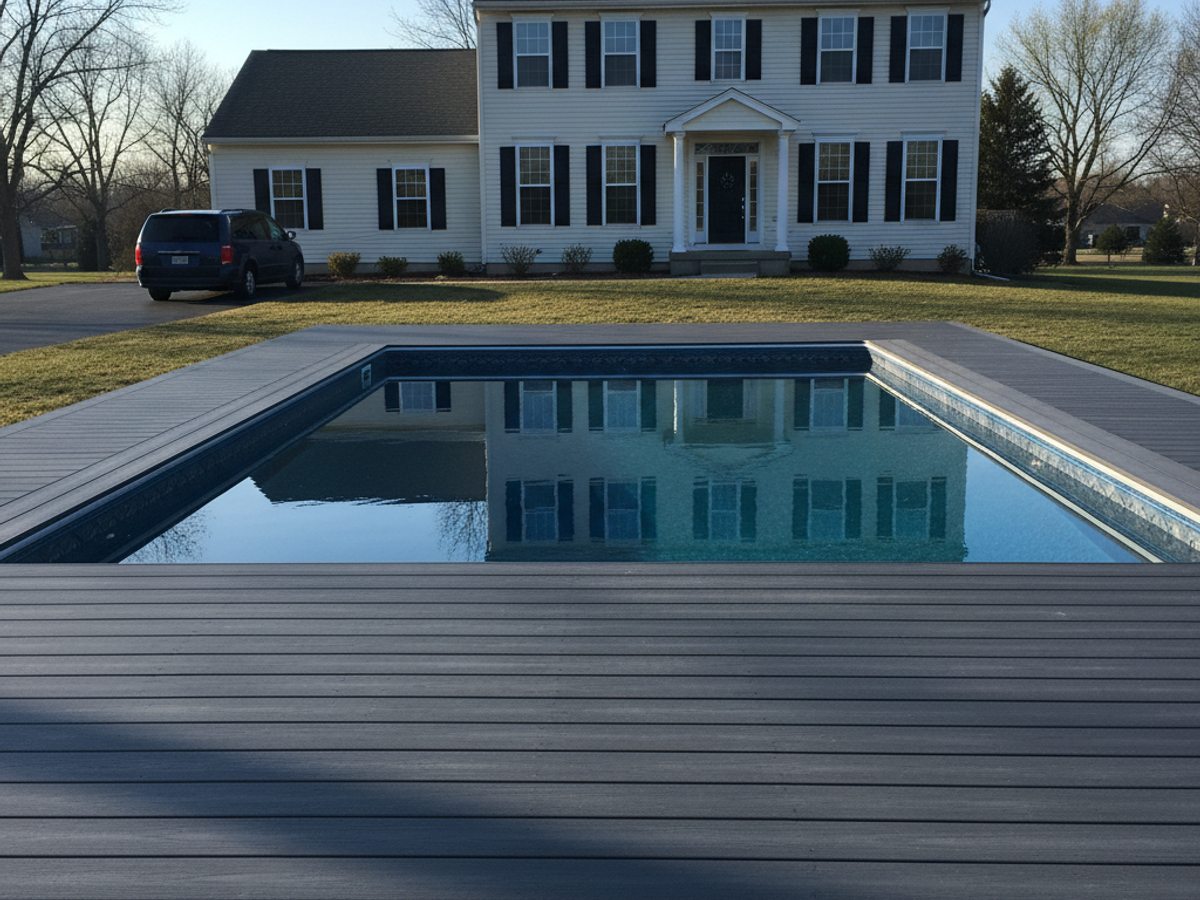 Composite Decking Installation completed by Pacific Deck Solutions in Gurnee, IL