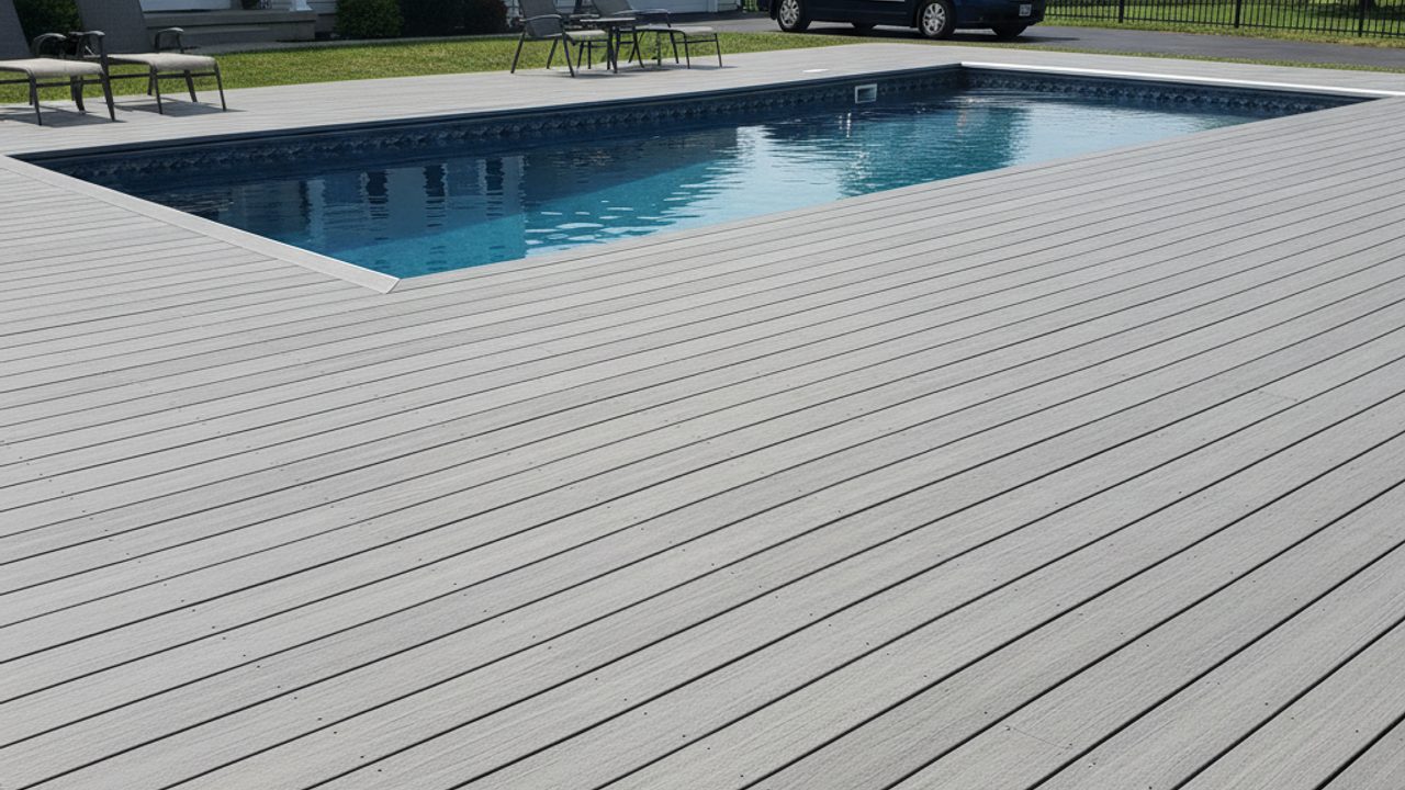 Custom Deck Design completed by Pacific Deck Solutions in Antioch, IL